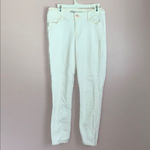 White Mid-Rise Jeans